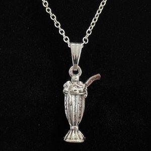 Milkshake Necklace Ice Cream Parlor Diner May Be Personalized